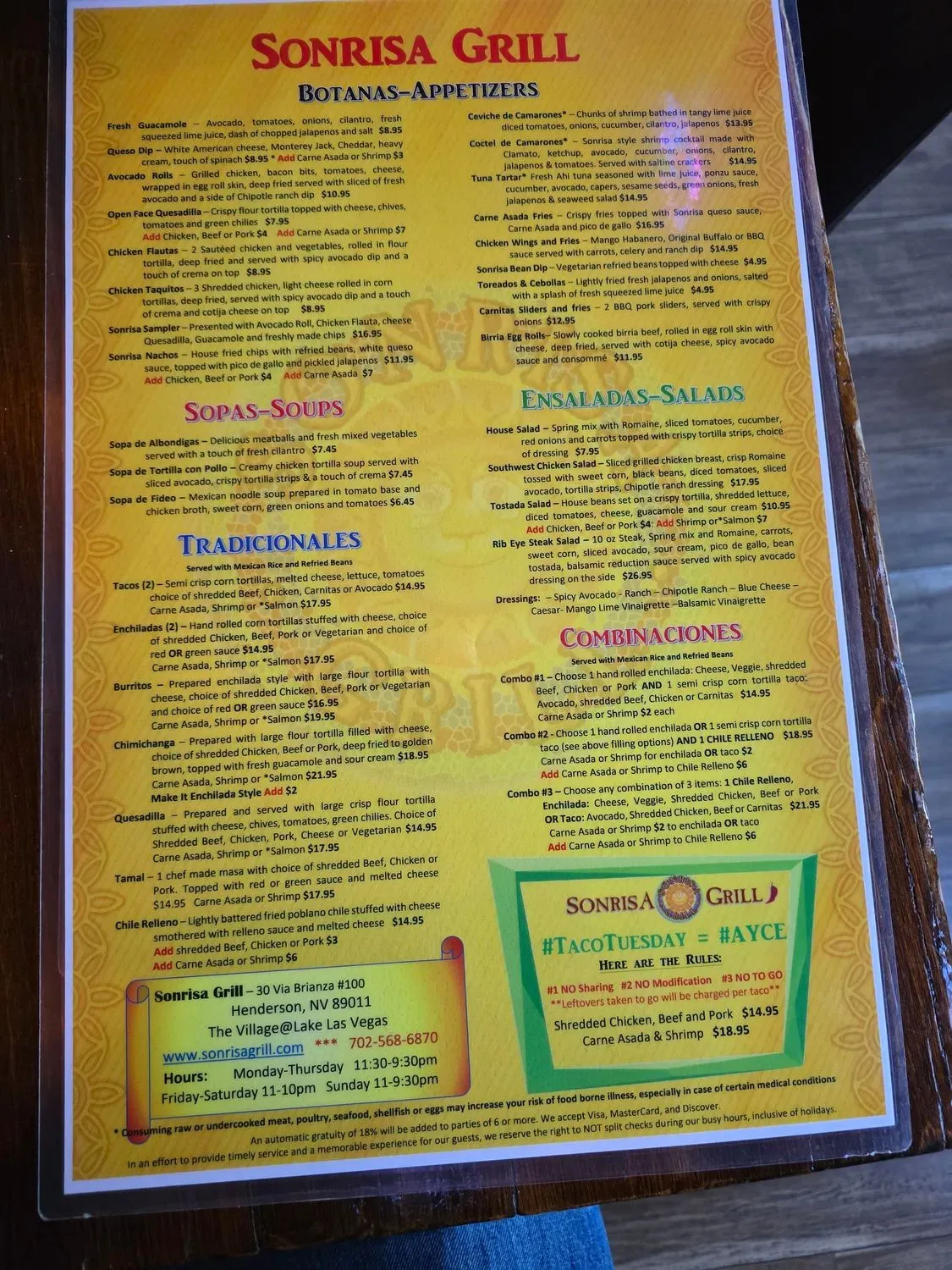 Menu 2