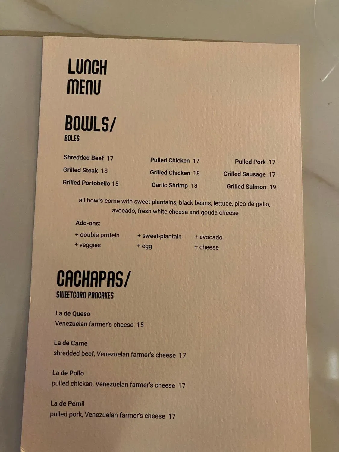 Menu 4