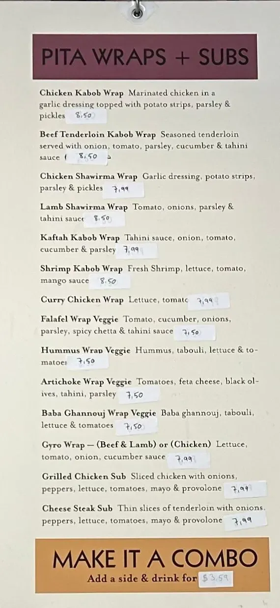 Menu 3