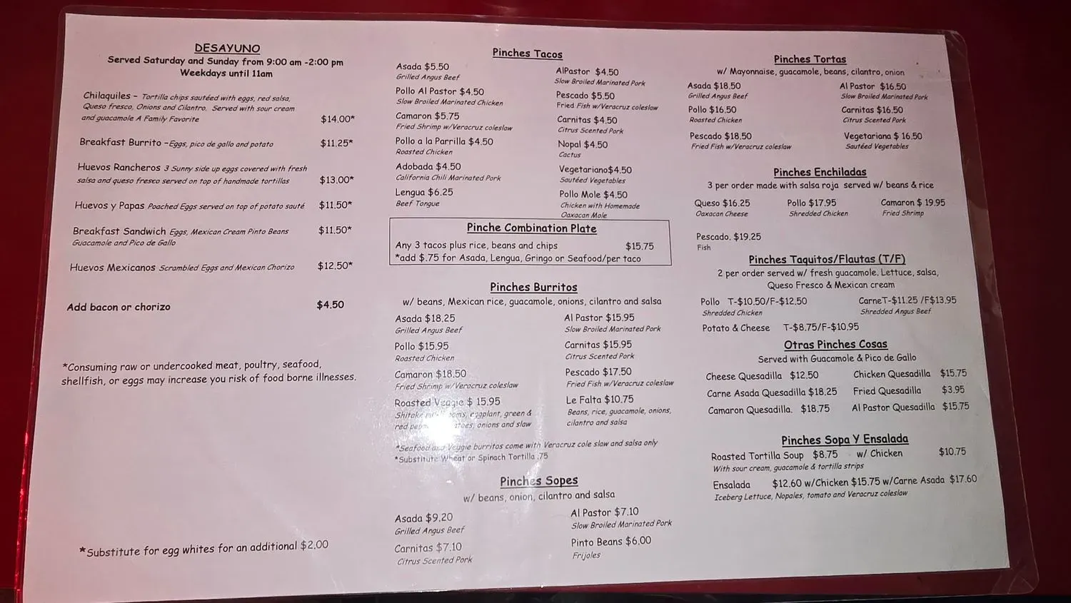 Menu 1