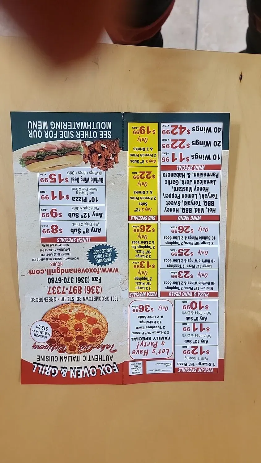 Menu 2