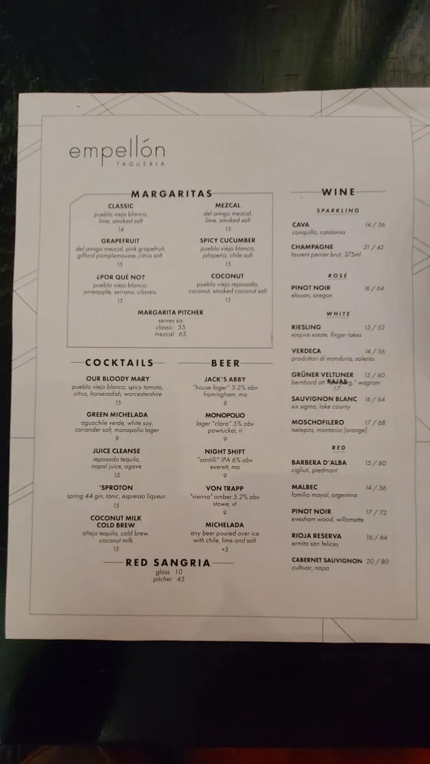 Menu 1