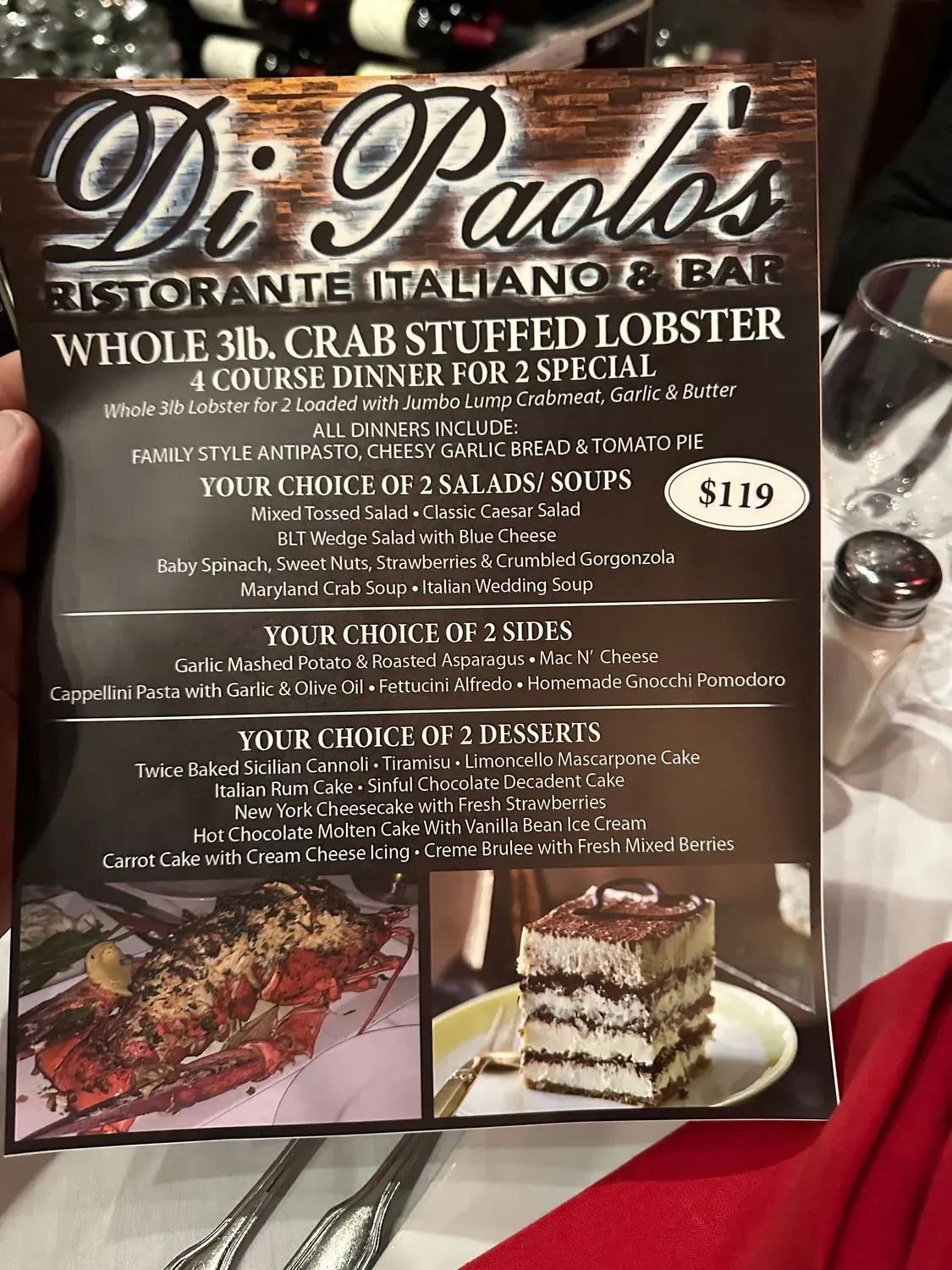 Di Paolo's Italian Ristorante Menu - Updated October 2025