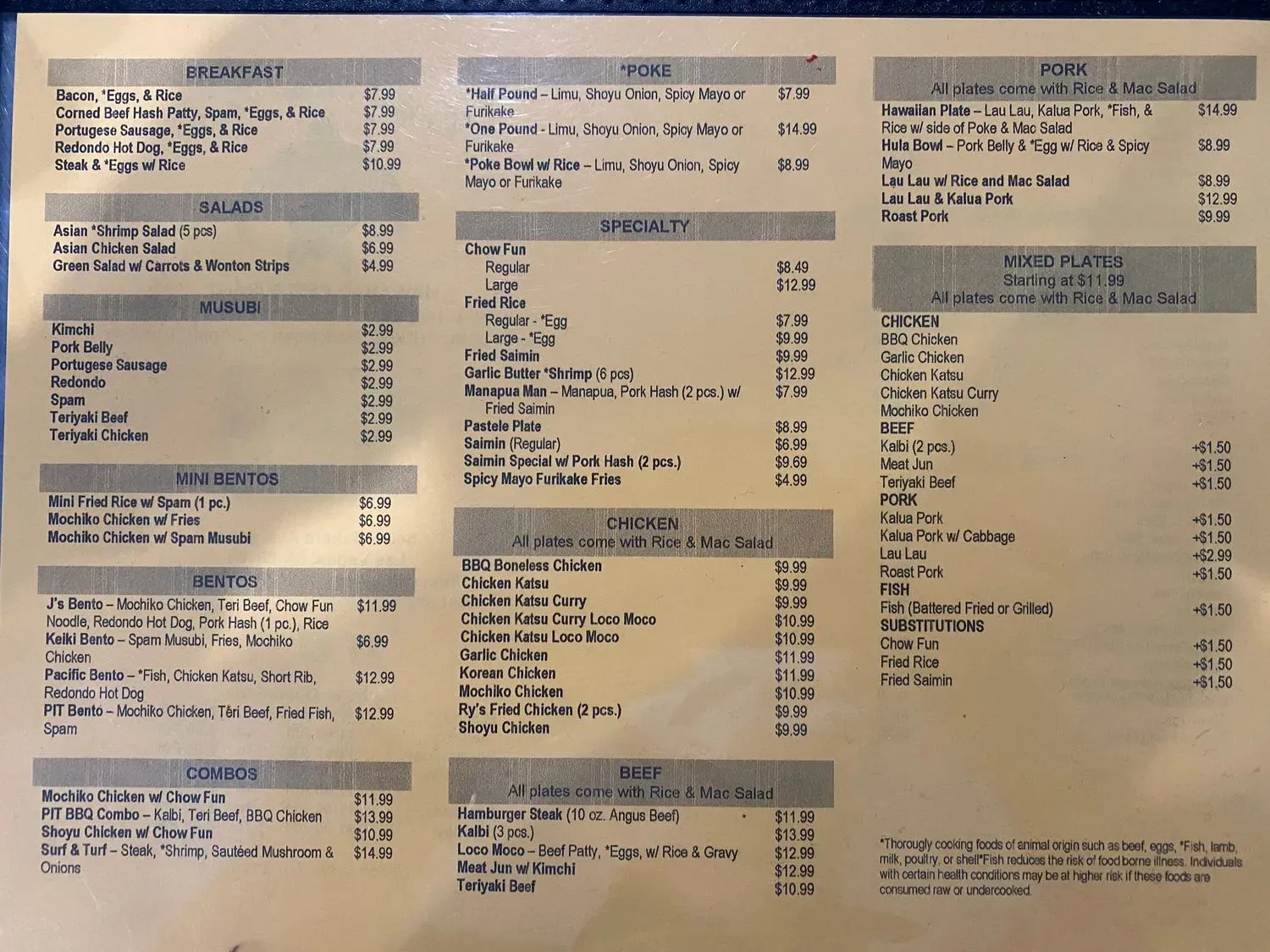 Menu 6