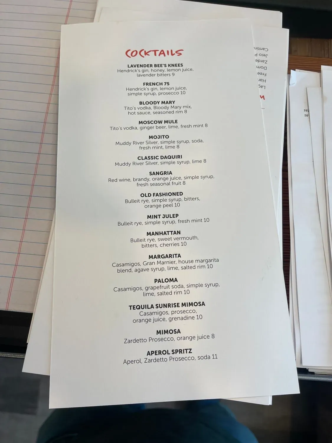 Menu 4