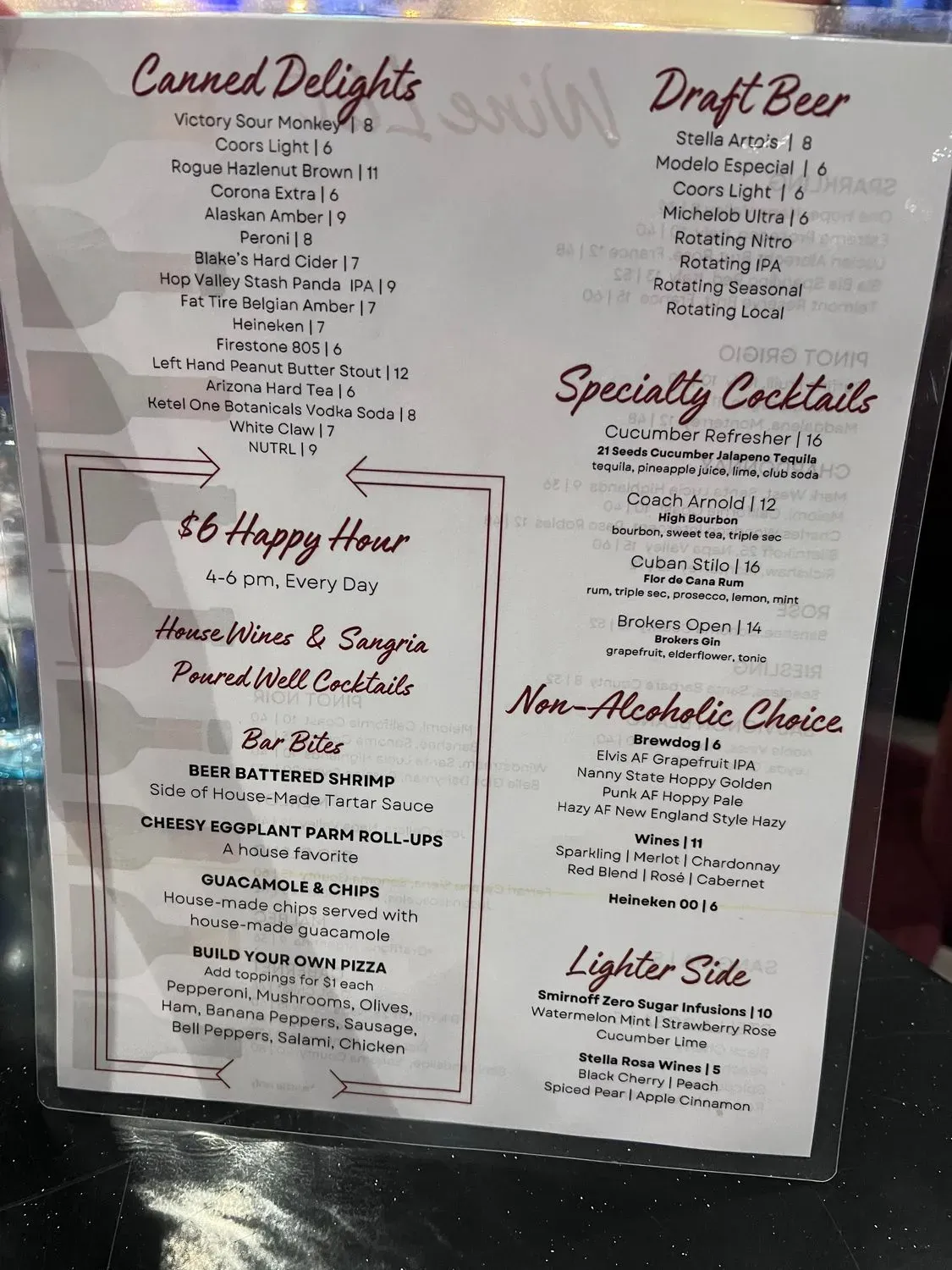 Menu 5