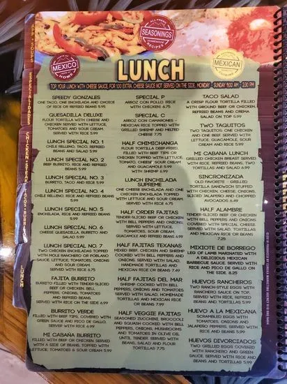 Menu 5