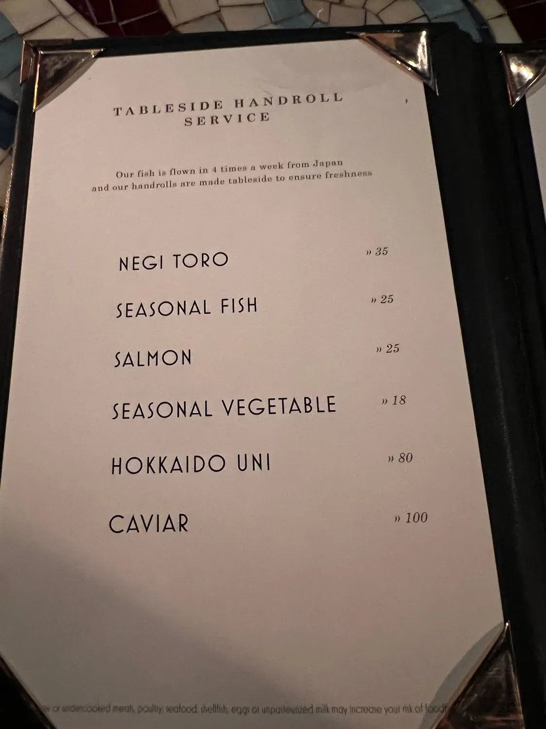 Menu 5