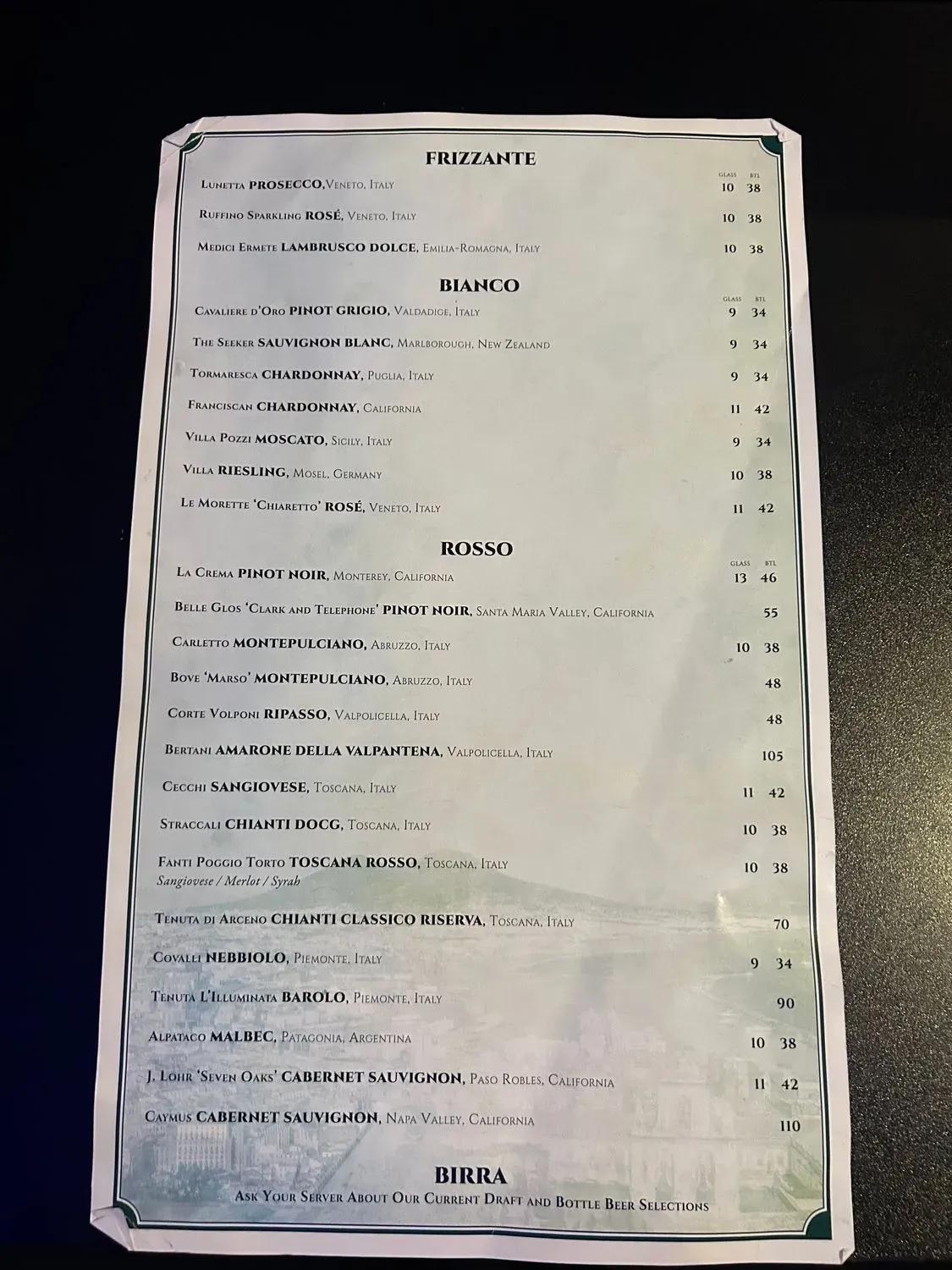 Menu 5