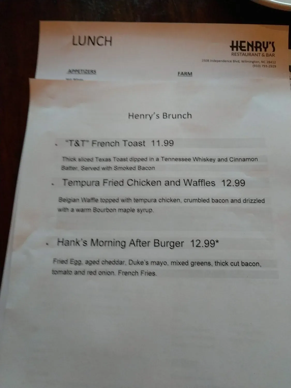 Menu 6