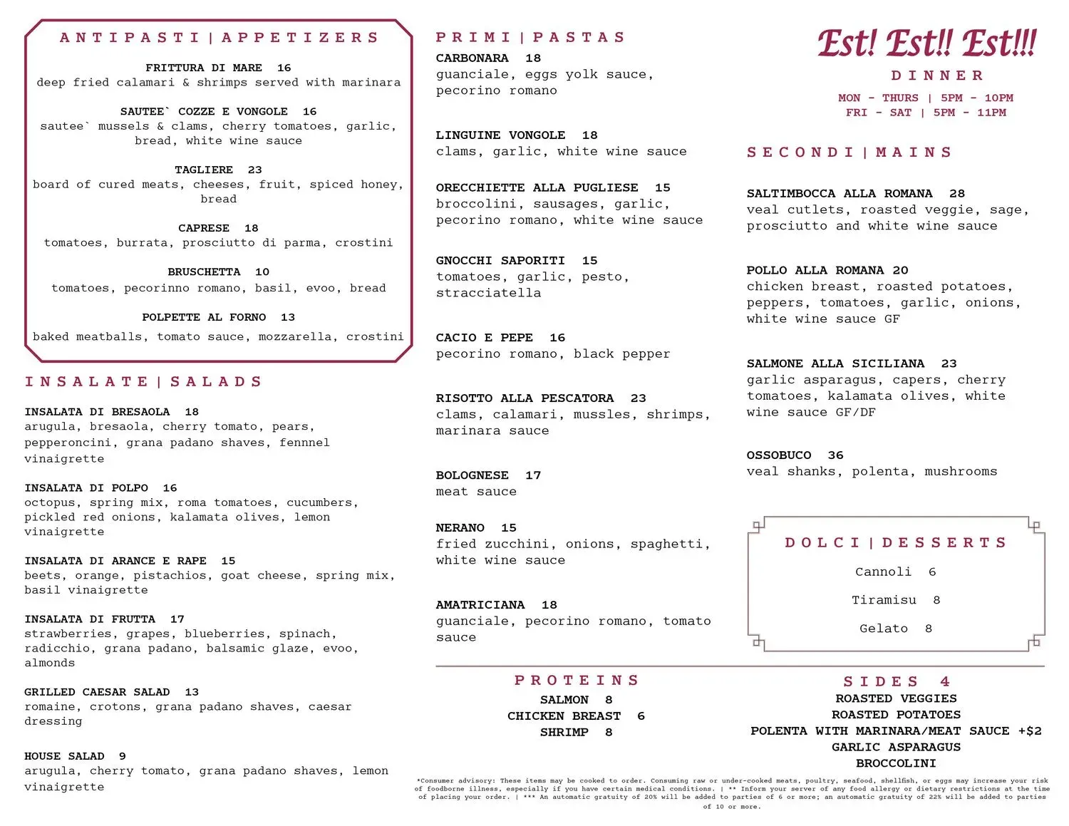 Menu 3