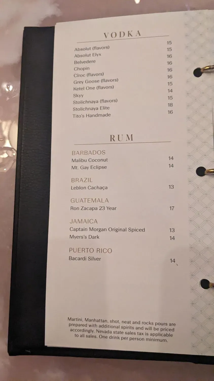 Menu 5