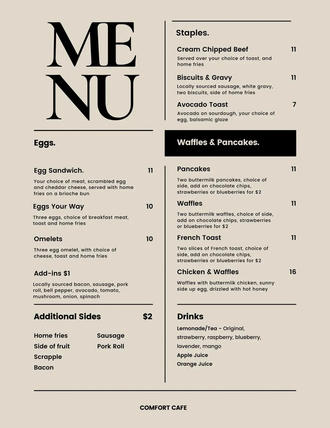 Menu 1