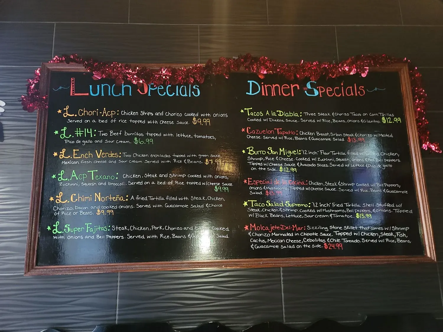 Menu 1