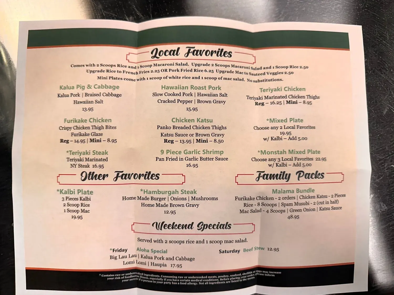 Menu 3