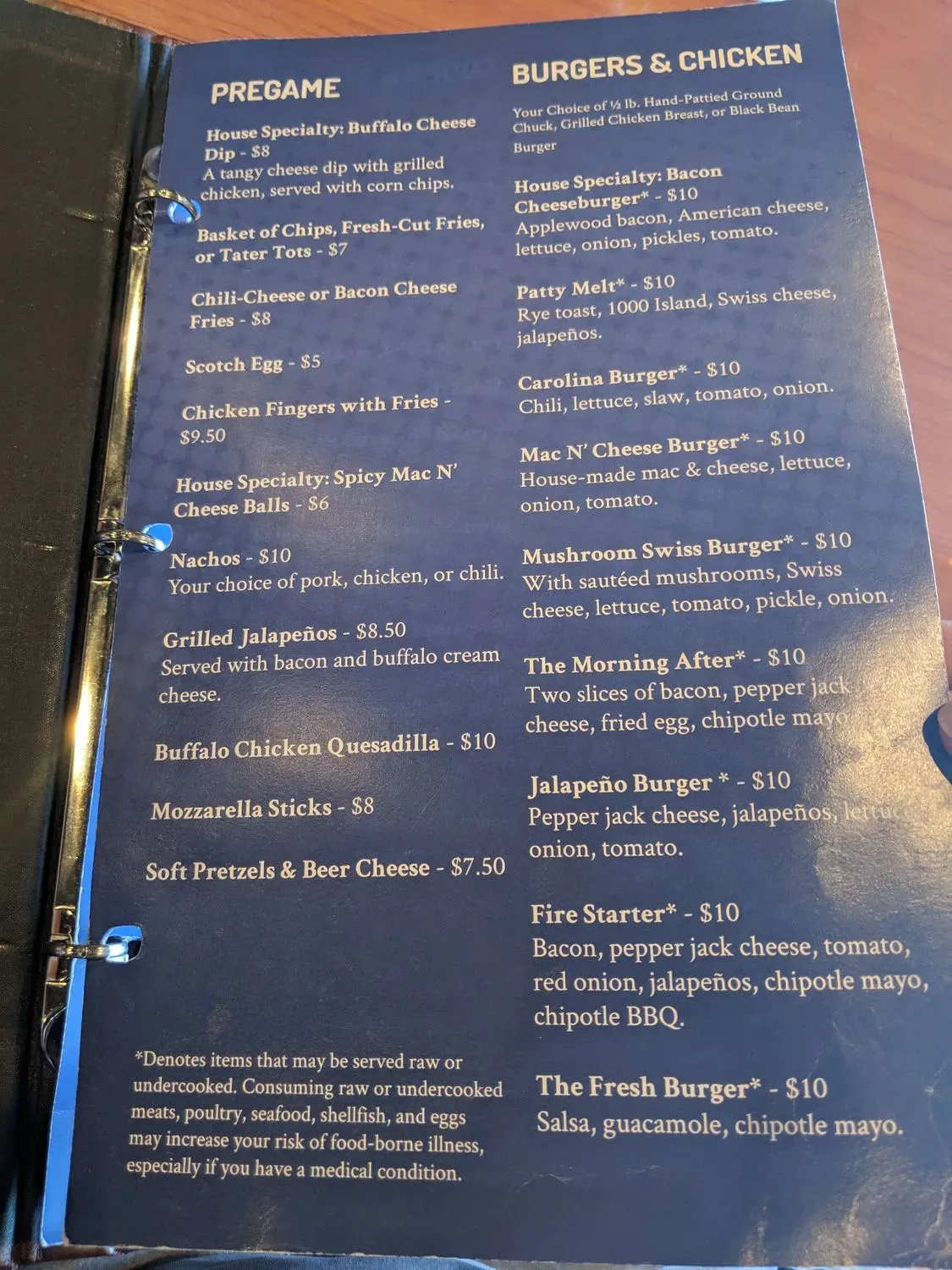 Menu 6