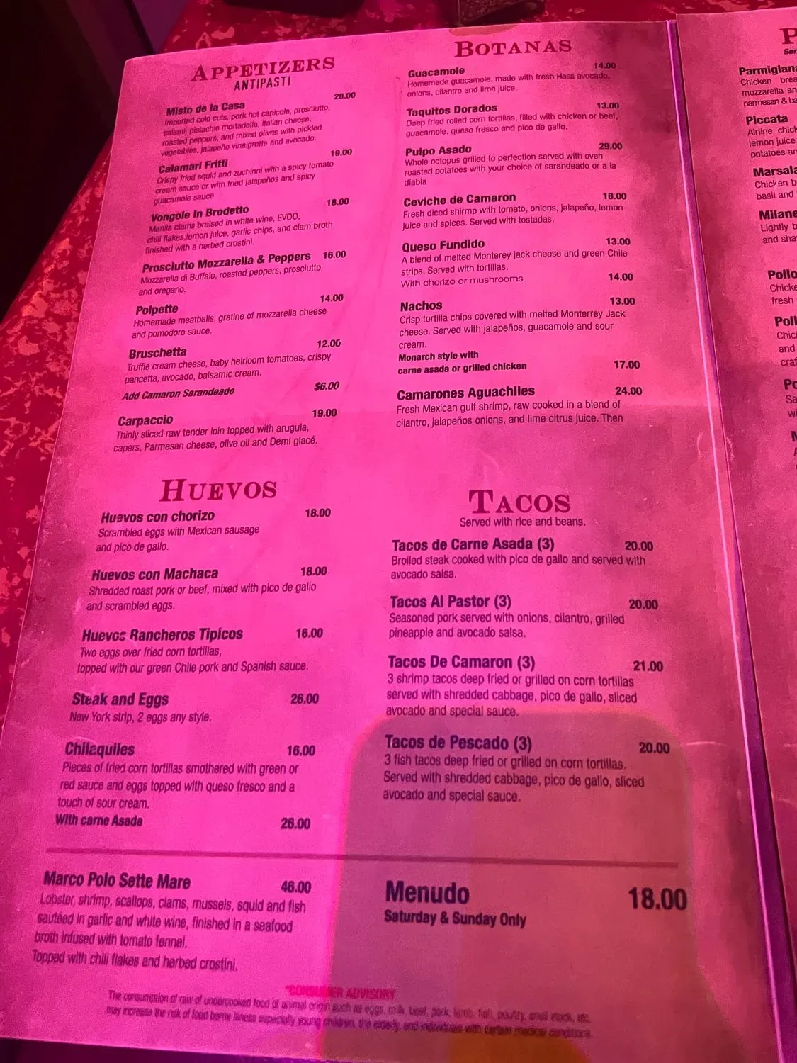 Menu 5