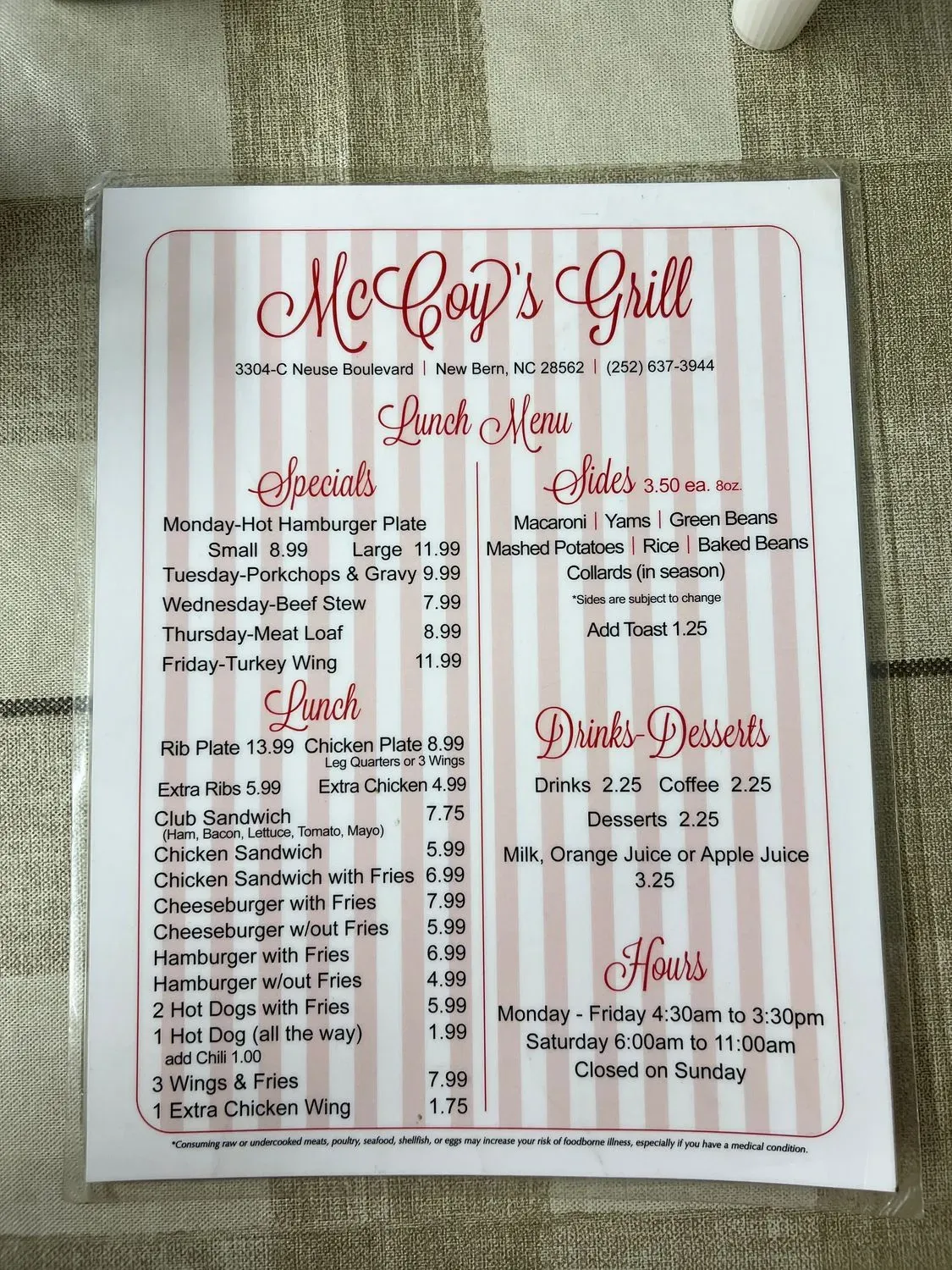 Menu 4