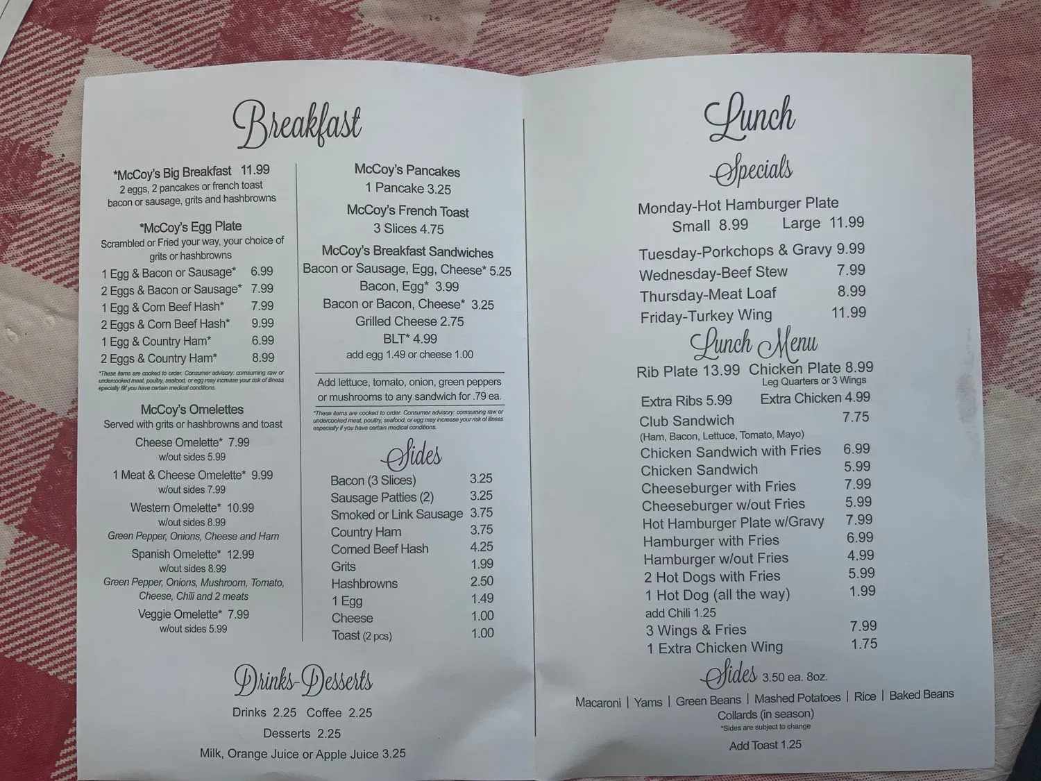 Menu 2