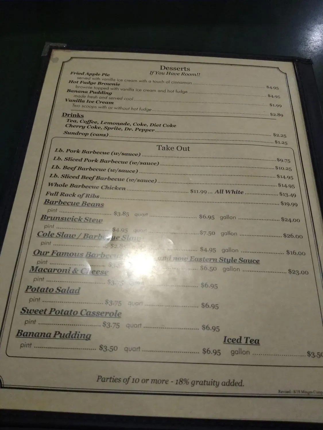 Menu 5