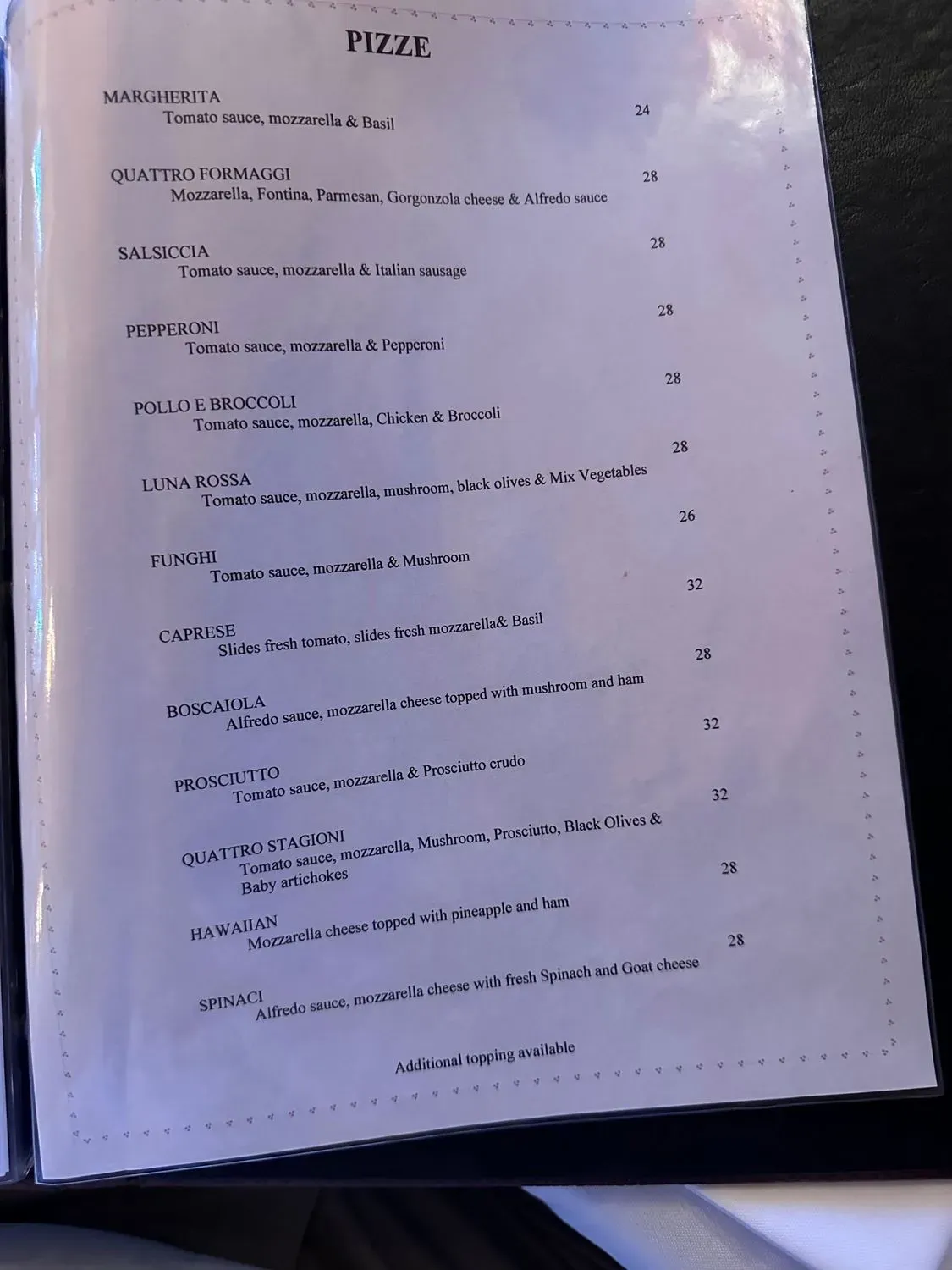 Menu 5