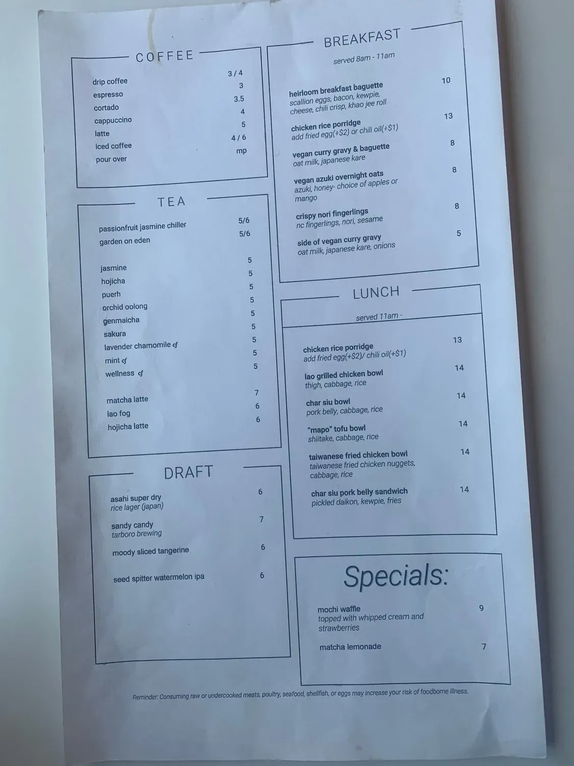 Menu 5