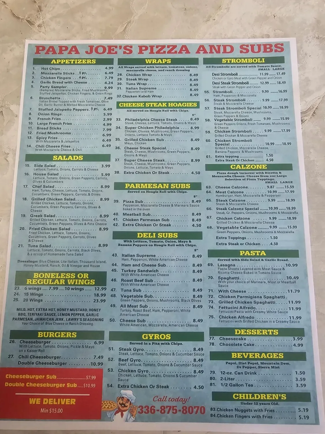 Menu 1