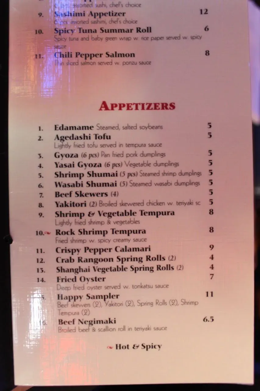 Menu 1