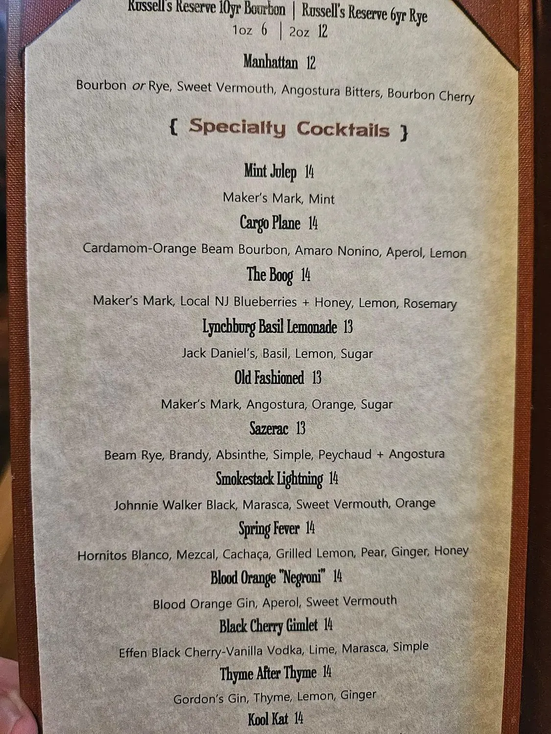 Menu 5