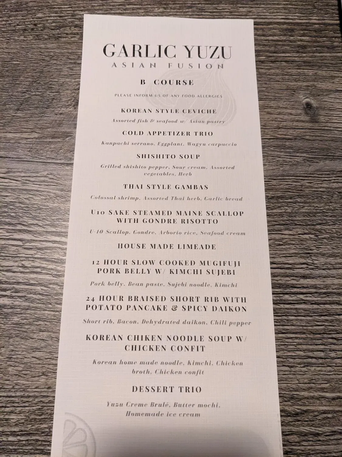 Menu 2