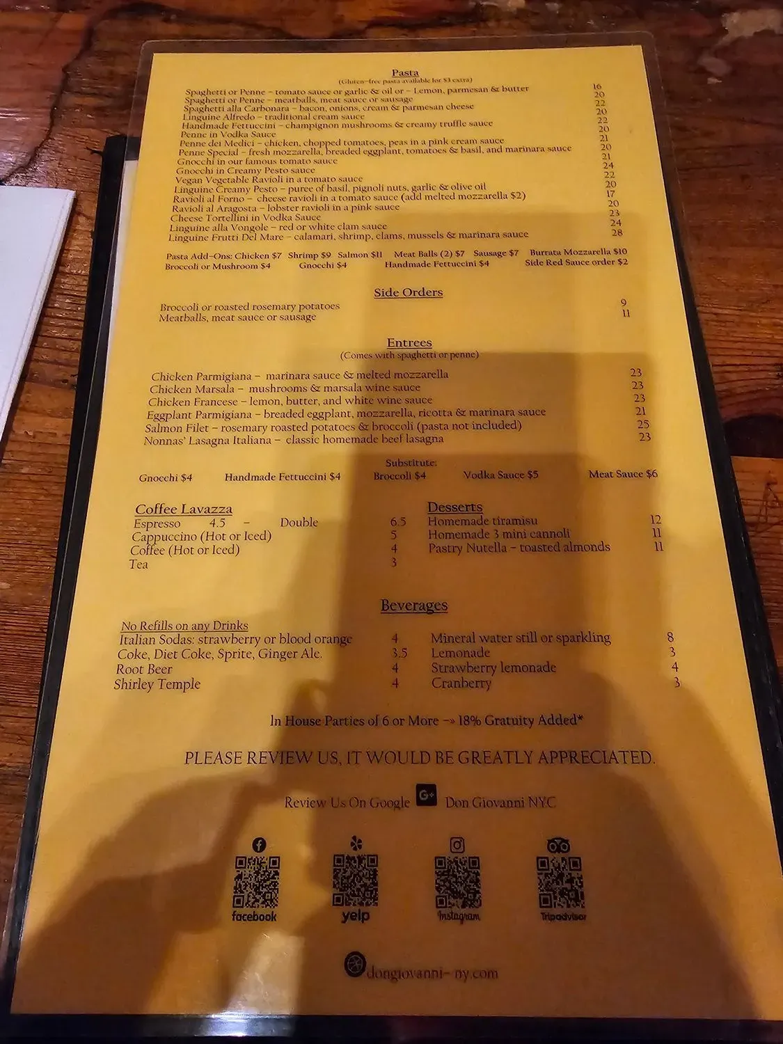 Menu 6