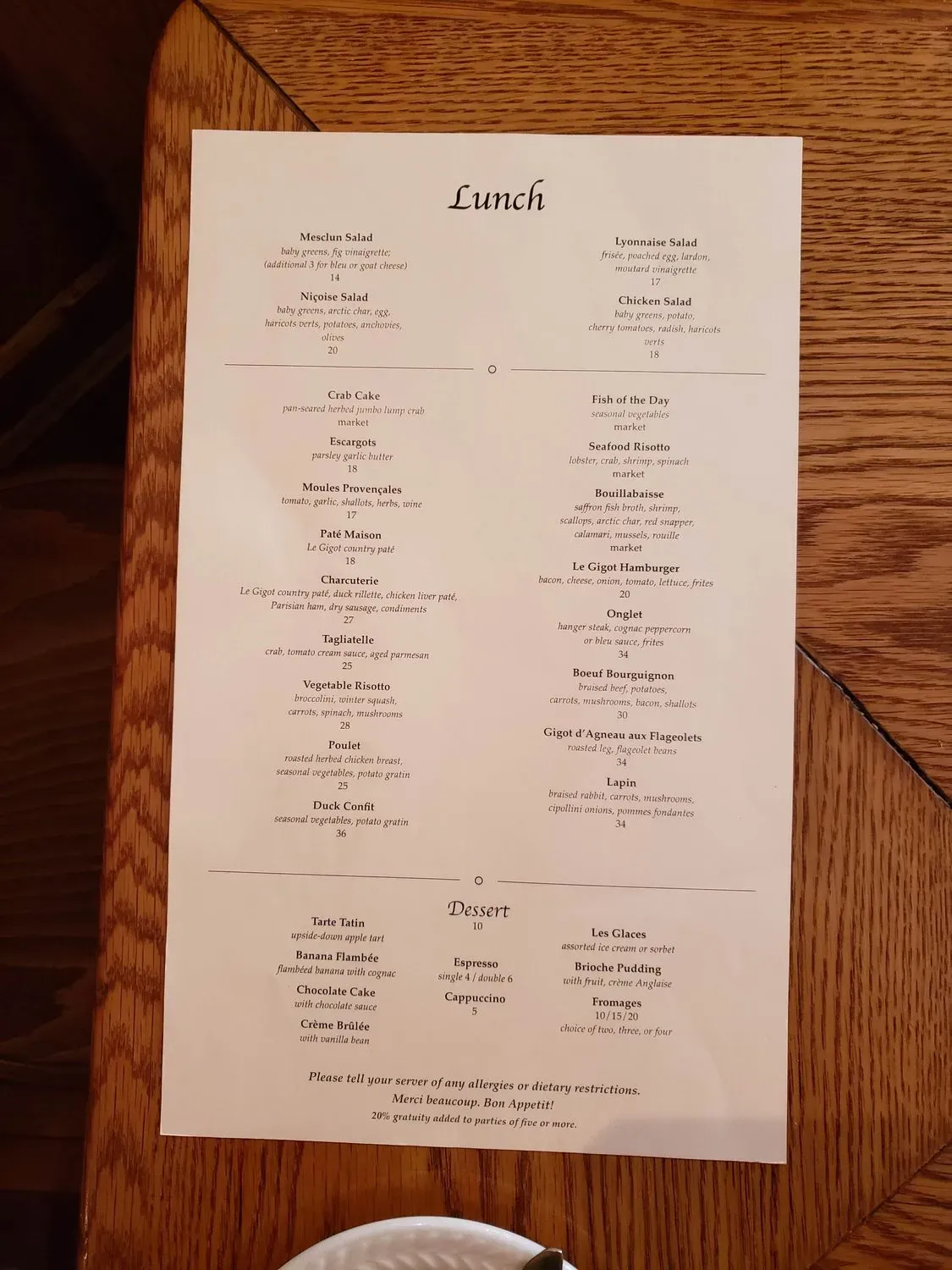 Menu 6