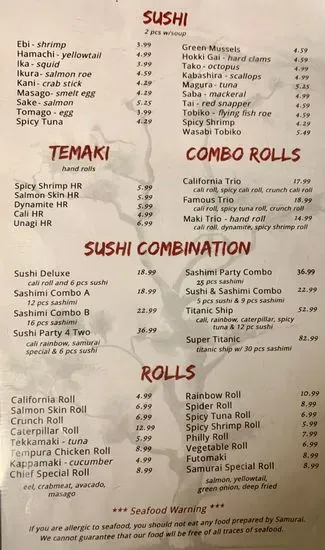 Menu 2