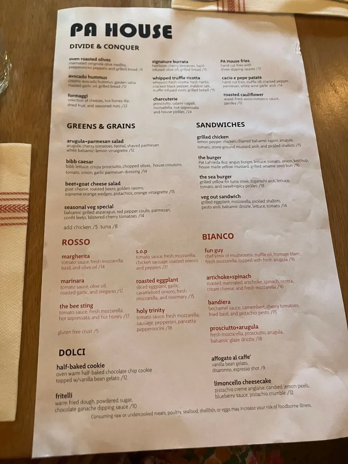 Menu 2