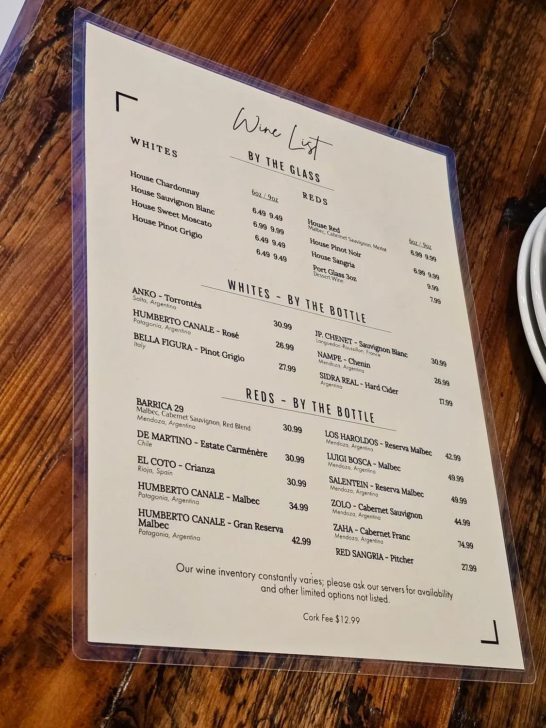 Menu 5