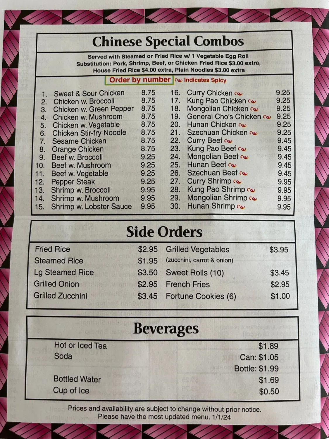 Menu 1