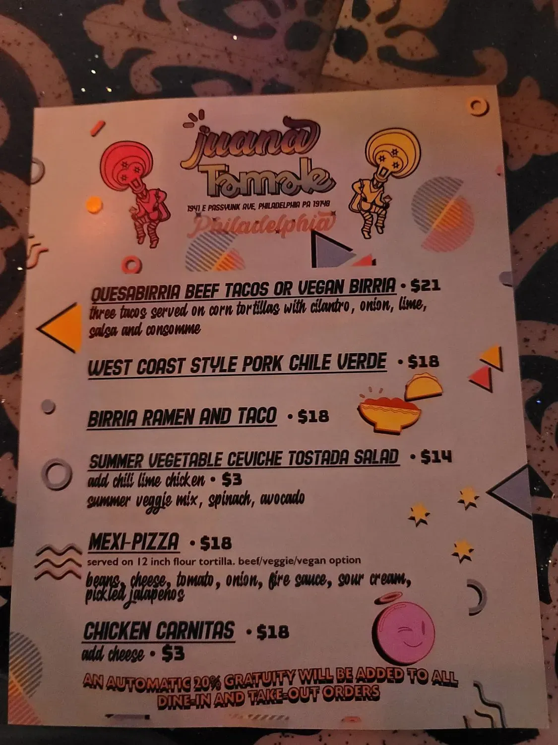 Menu 6