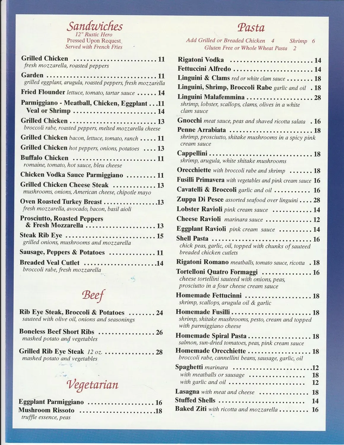 Menu 2