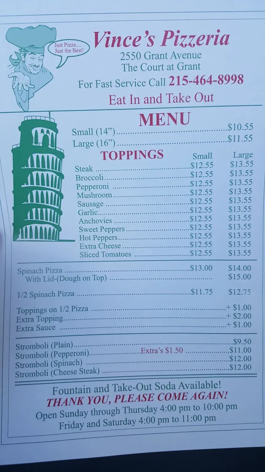 Menu 5