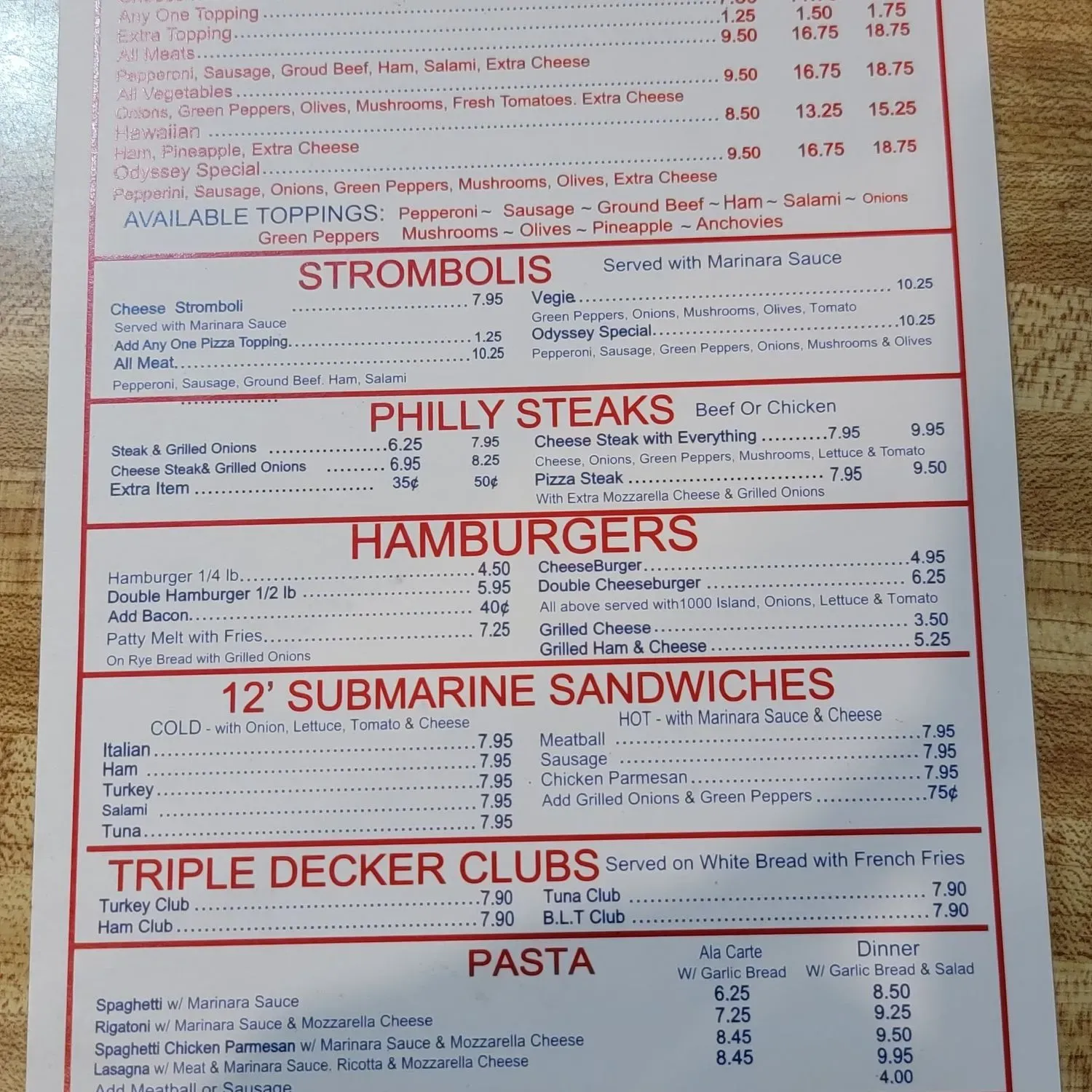 Menu 2