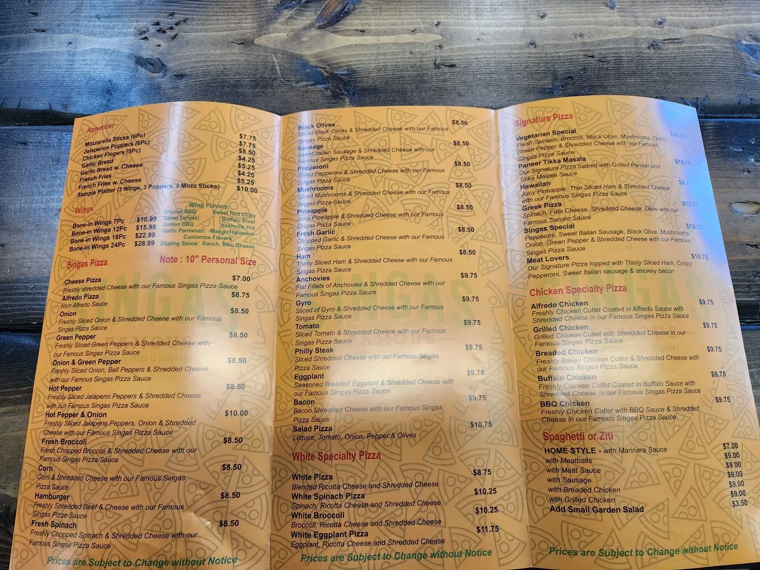 Menu 2