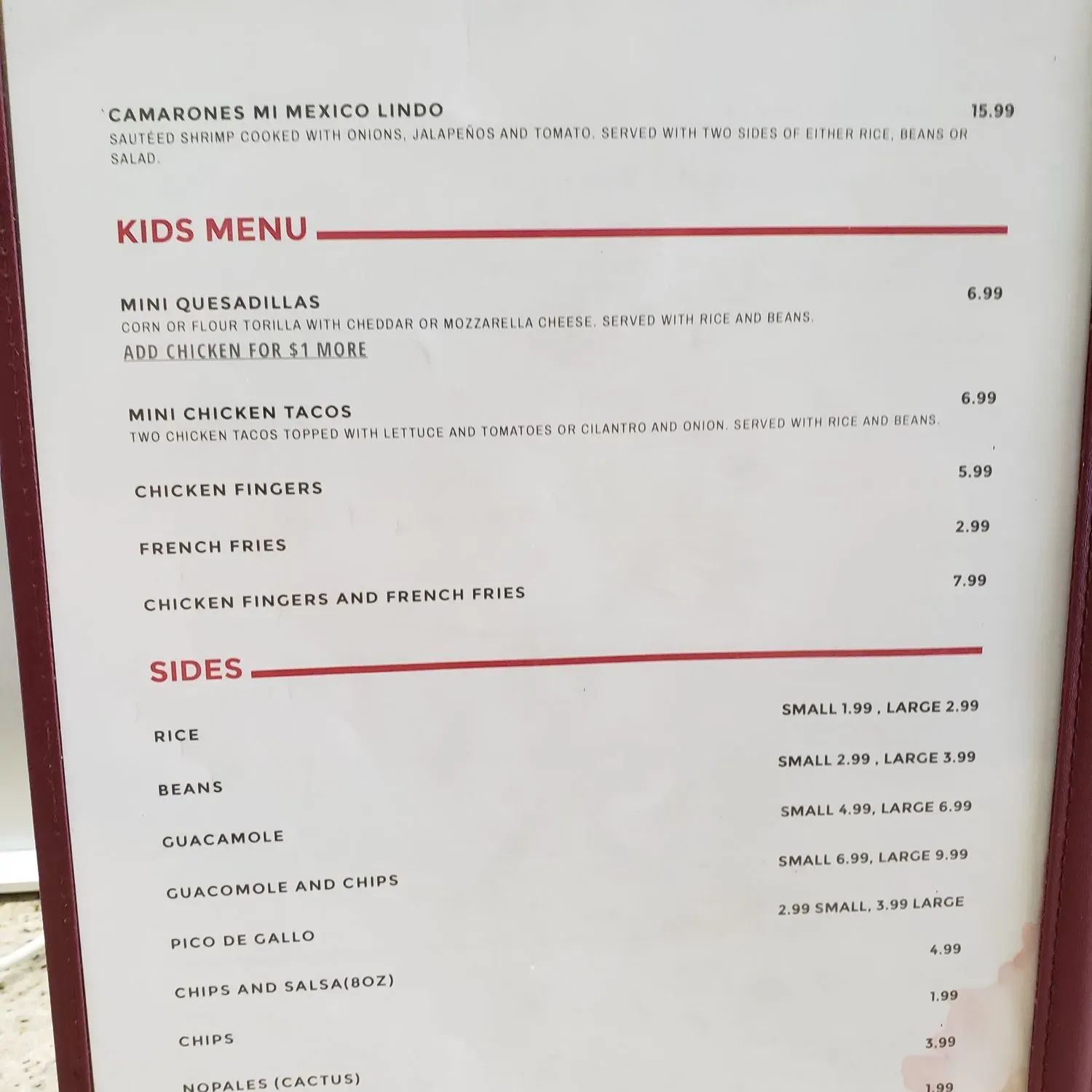 Menu 1