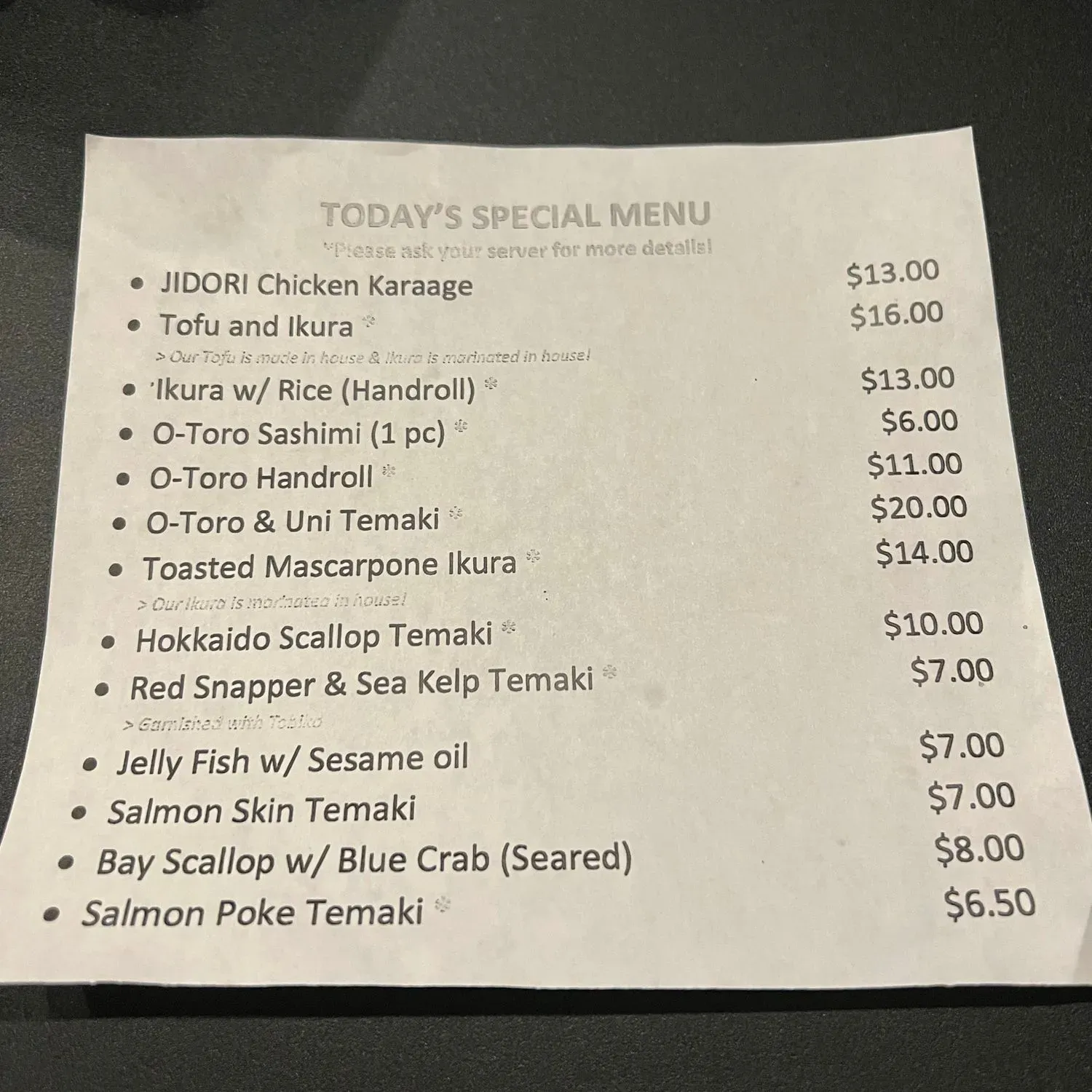 Menu 3