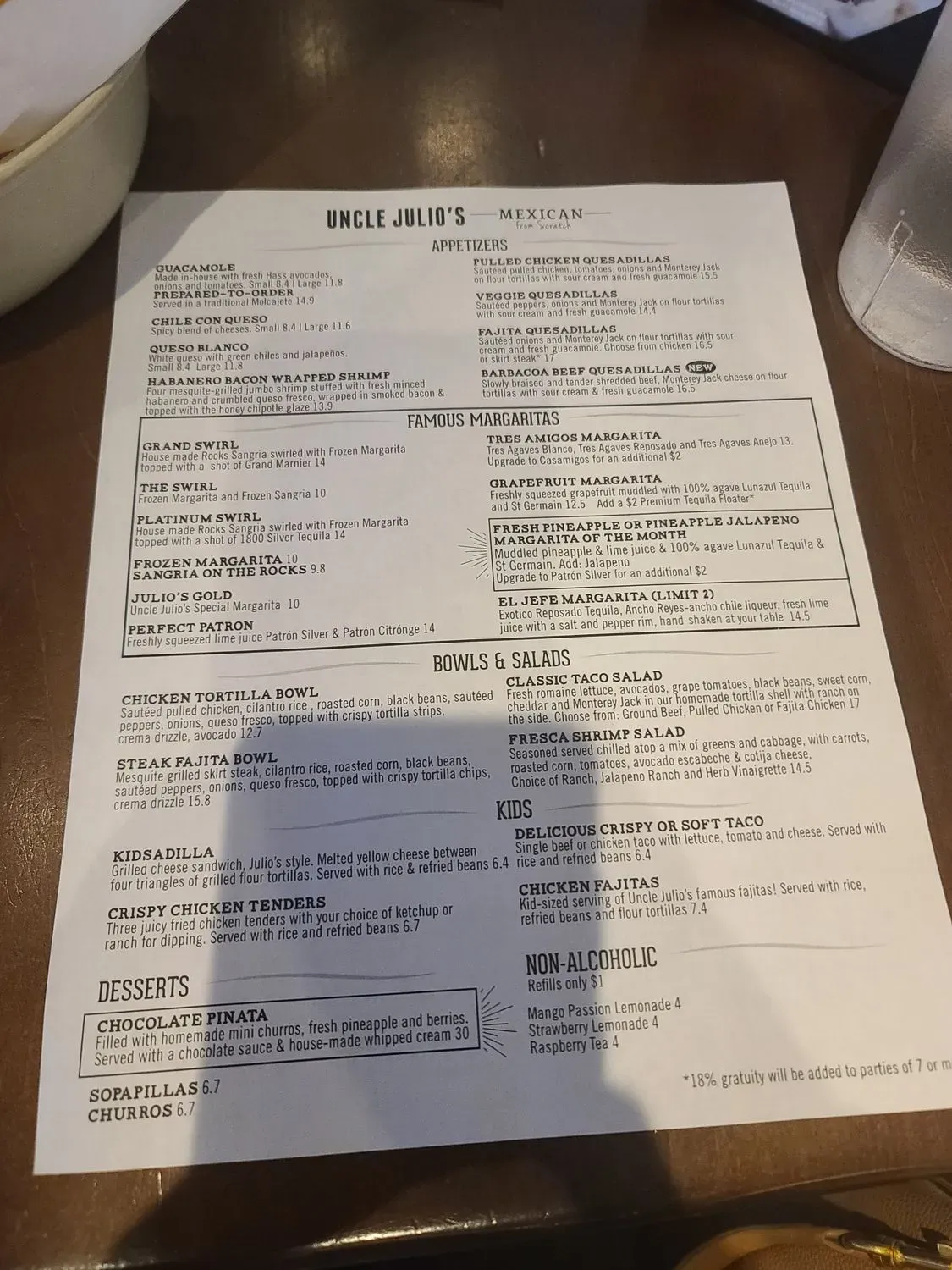 Menu 5