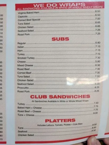 Menu 5