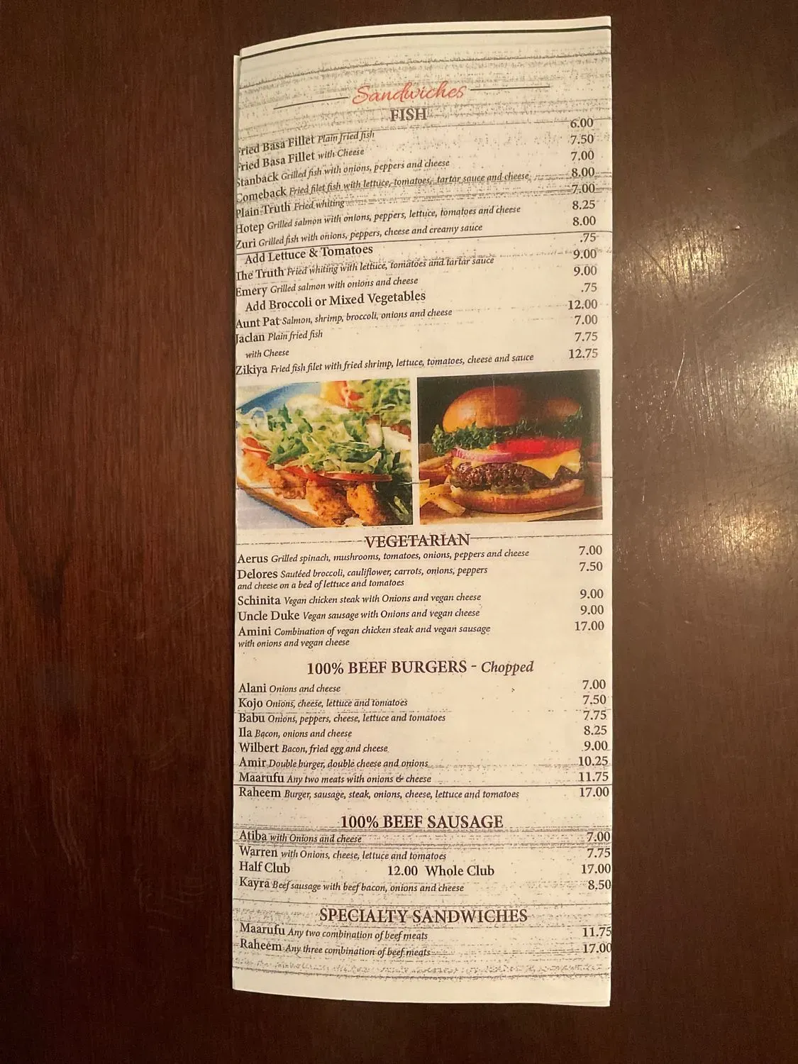 Menu 5