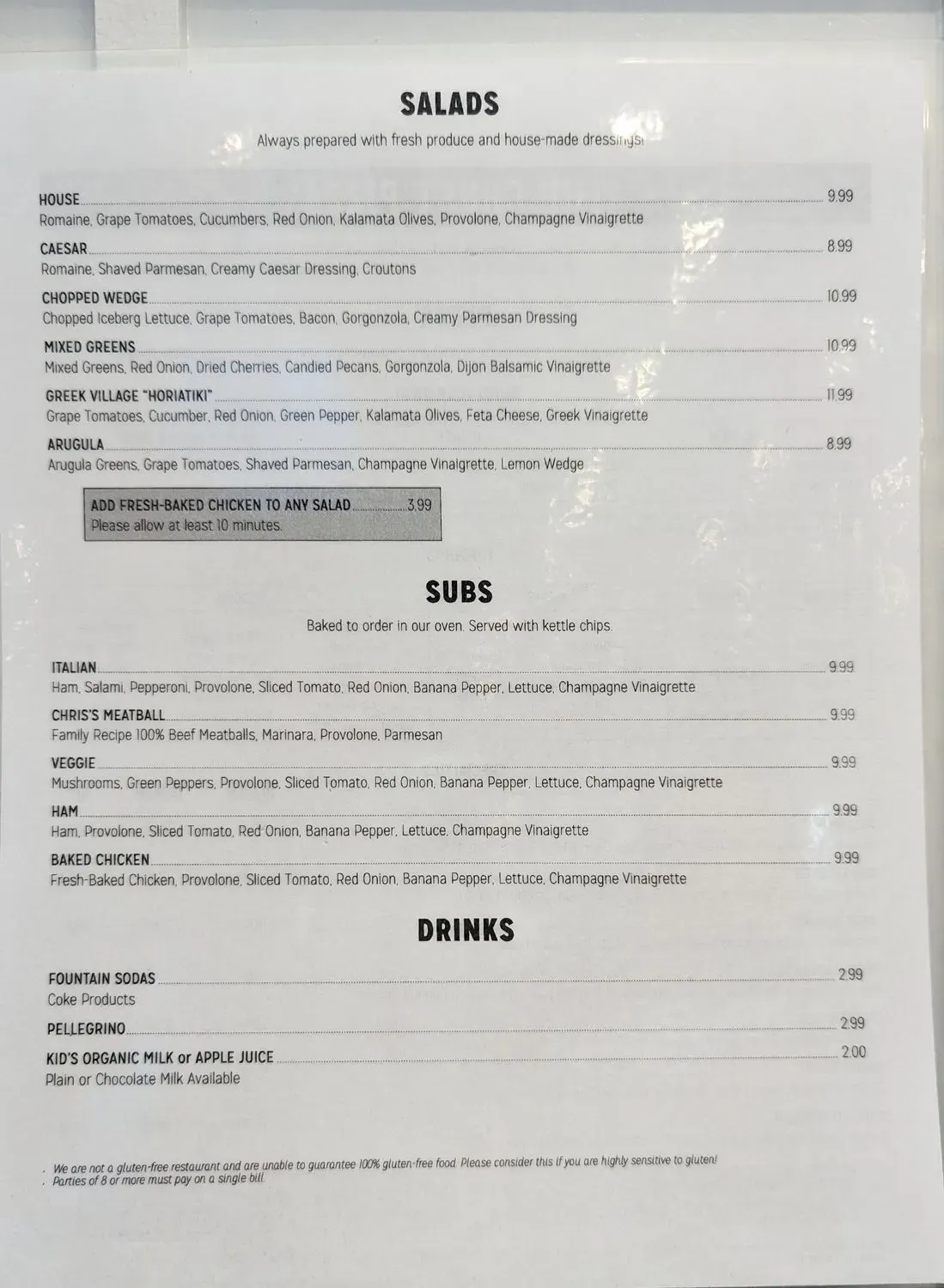 Menu 1