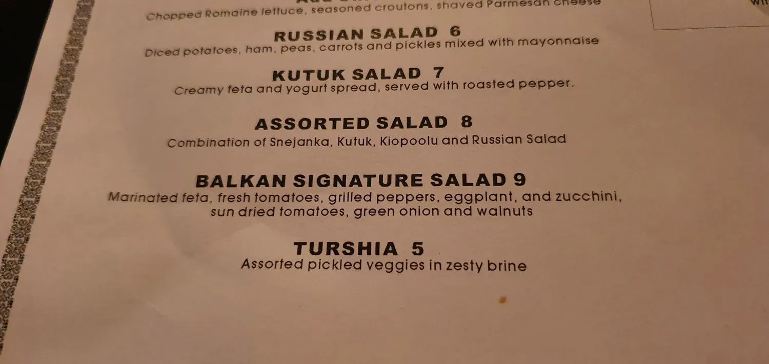 Menu 5