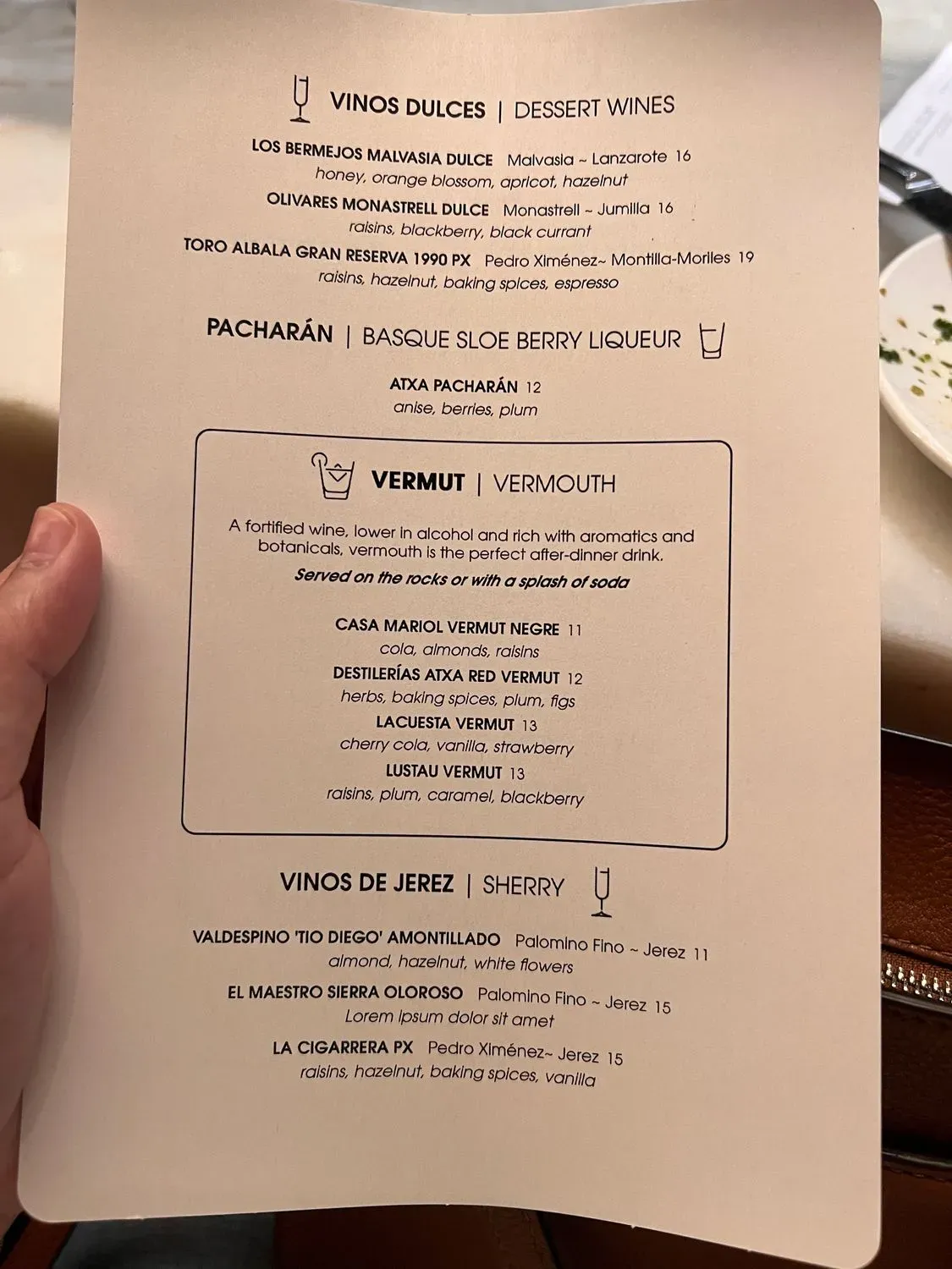 Menu 5