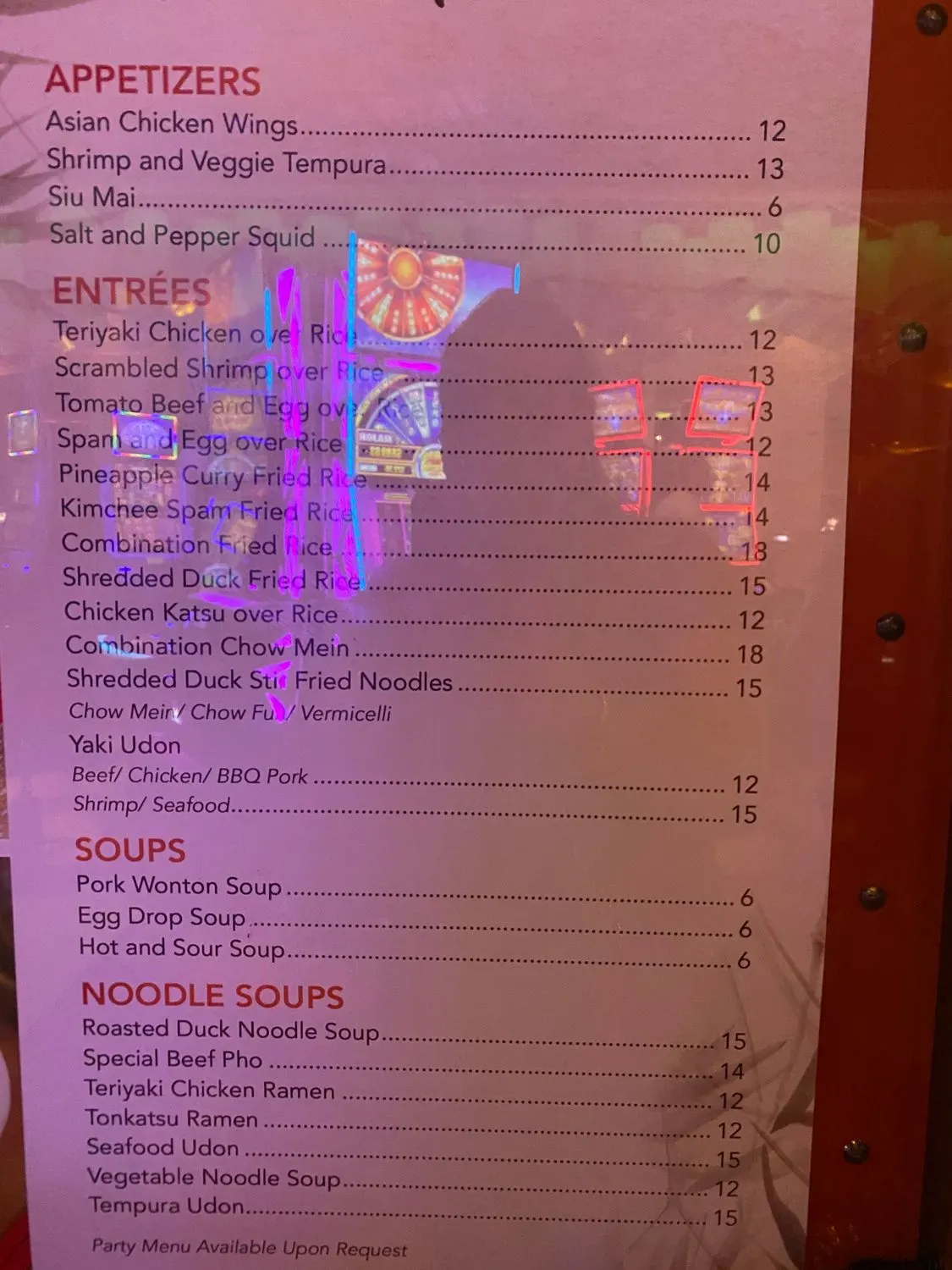 Menu 5